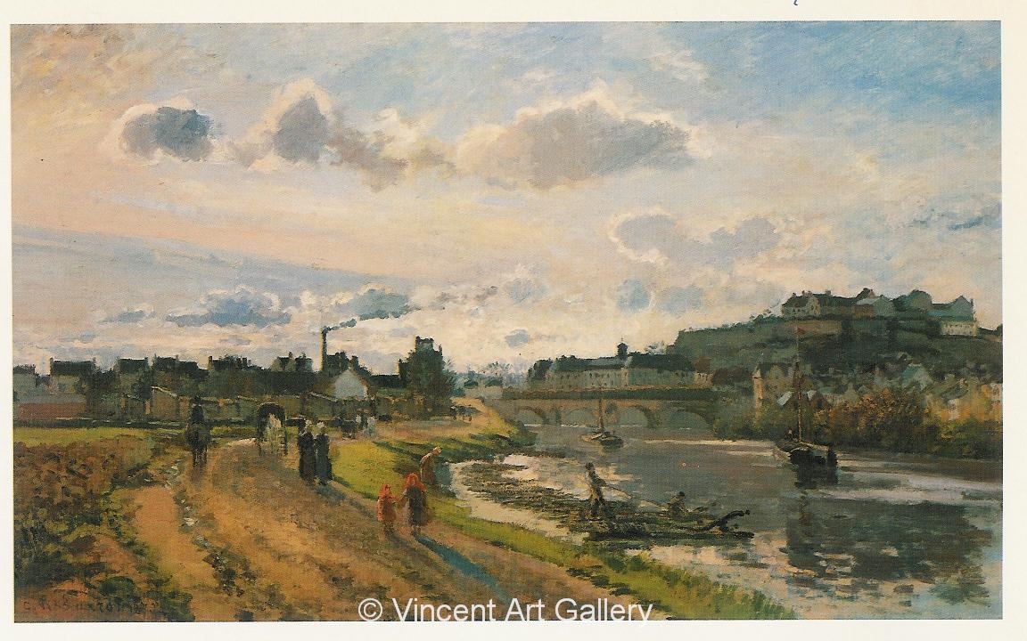A903, PISSARRO, View of Pointoise, The Wooden Train